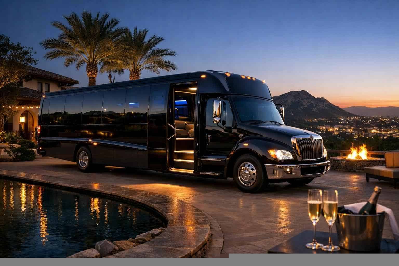 Limo Bus Rental Escondido CA