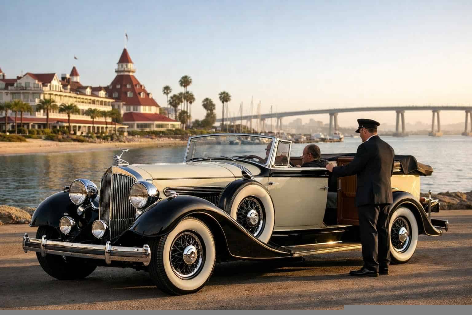 Antique Vehicle Rental with Driver Near Me Coronado CA