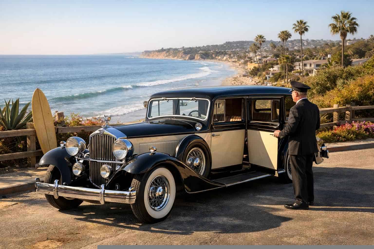 Antique Vehicle Rental with Driver Near Me Solana Beach CA