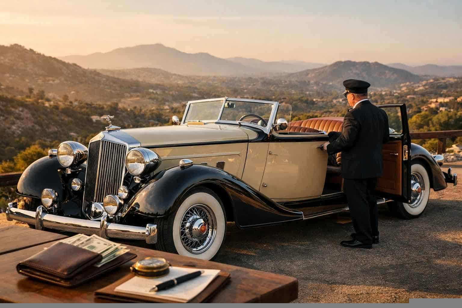 Antique Vehicle Rental with Driver Prices in Poway CA