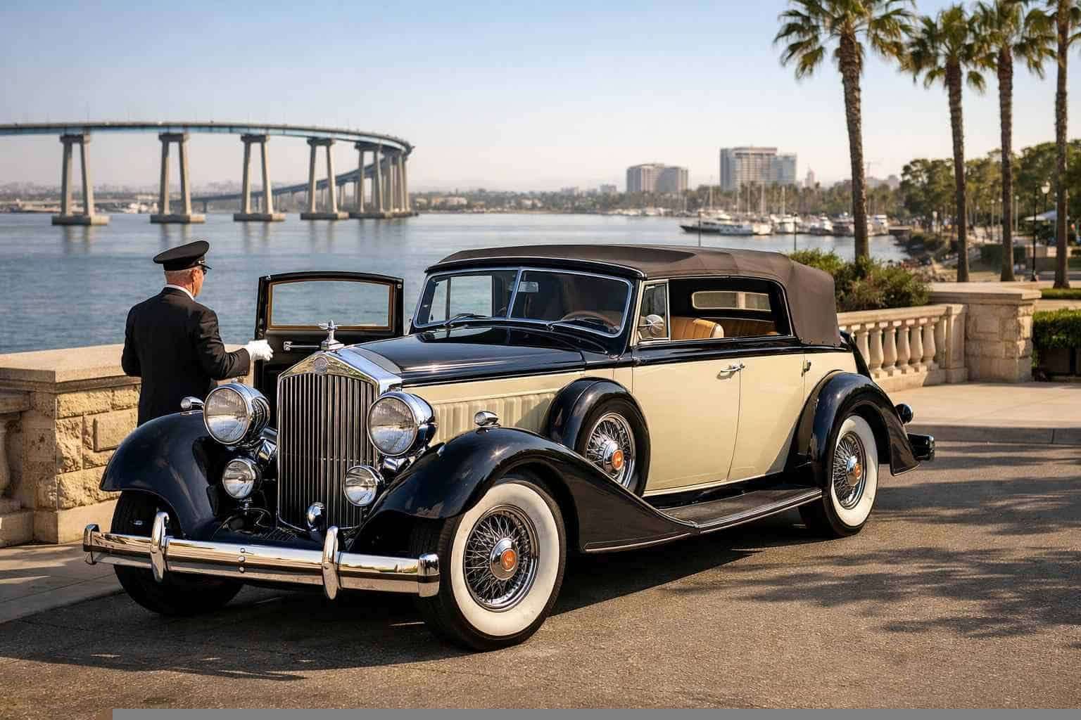 Antique Vehicle Rental with Driver Services in National City