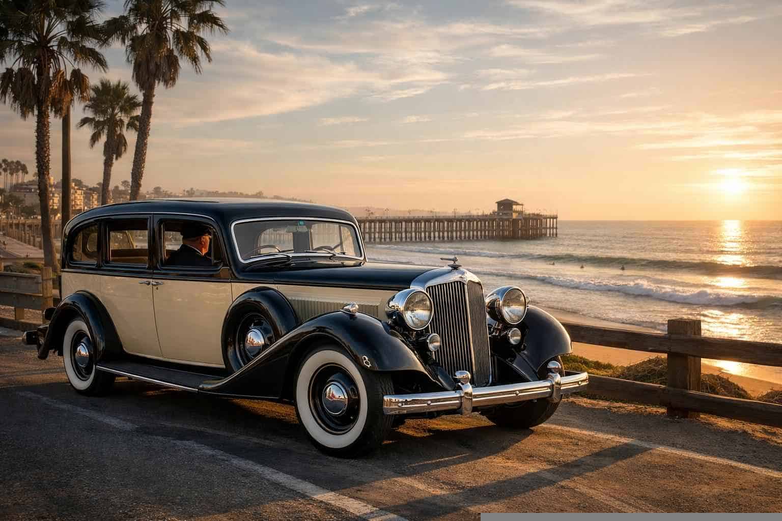 Antique Vehicle Rental with Driver Services in Oceanside