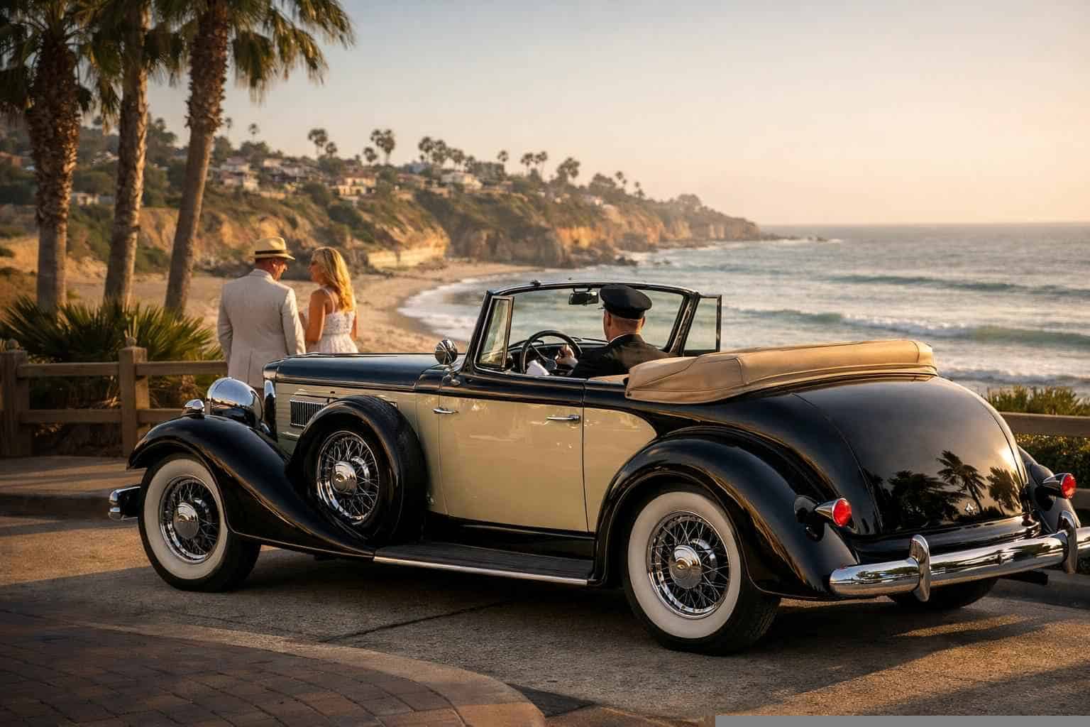 Antique Vehicle Rental with Driver Services in Solana Beach