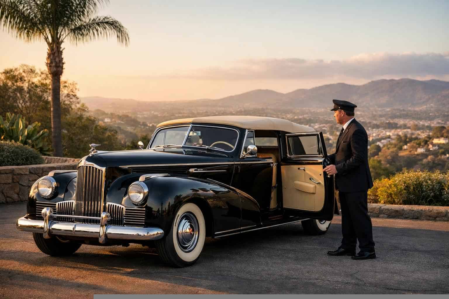 Antique Vehicle Rental with Driver Services in Vista