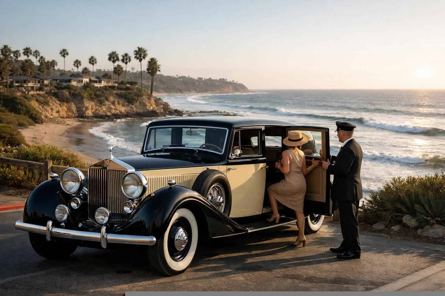 Antique Vehicle Service with Driver Solana Beach CA