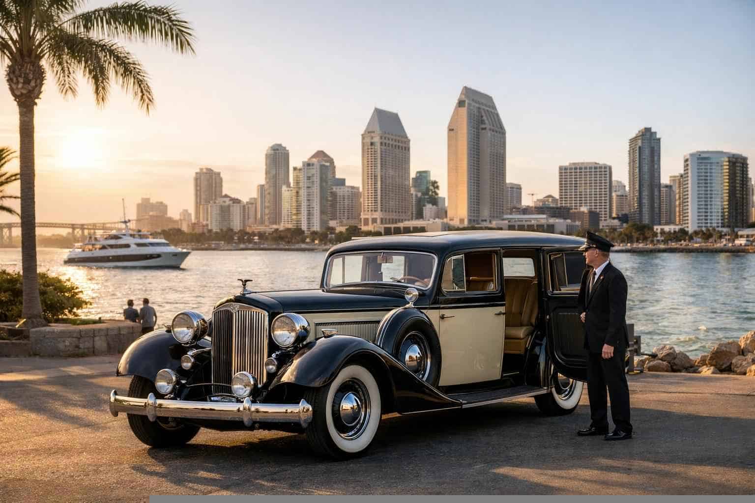 Antique Vehicles with Driver in San Diego California