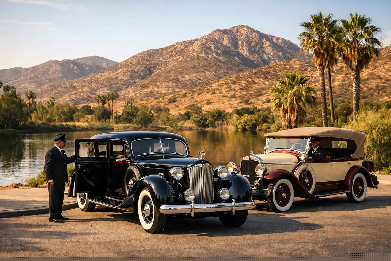 Antique Vehicles with Driver in Santee California