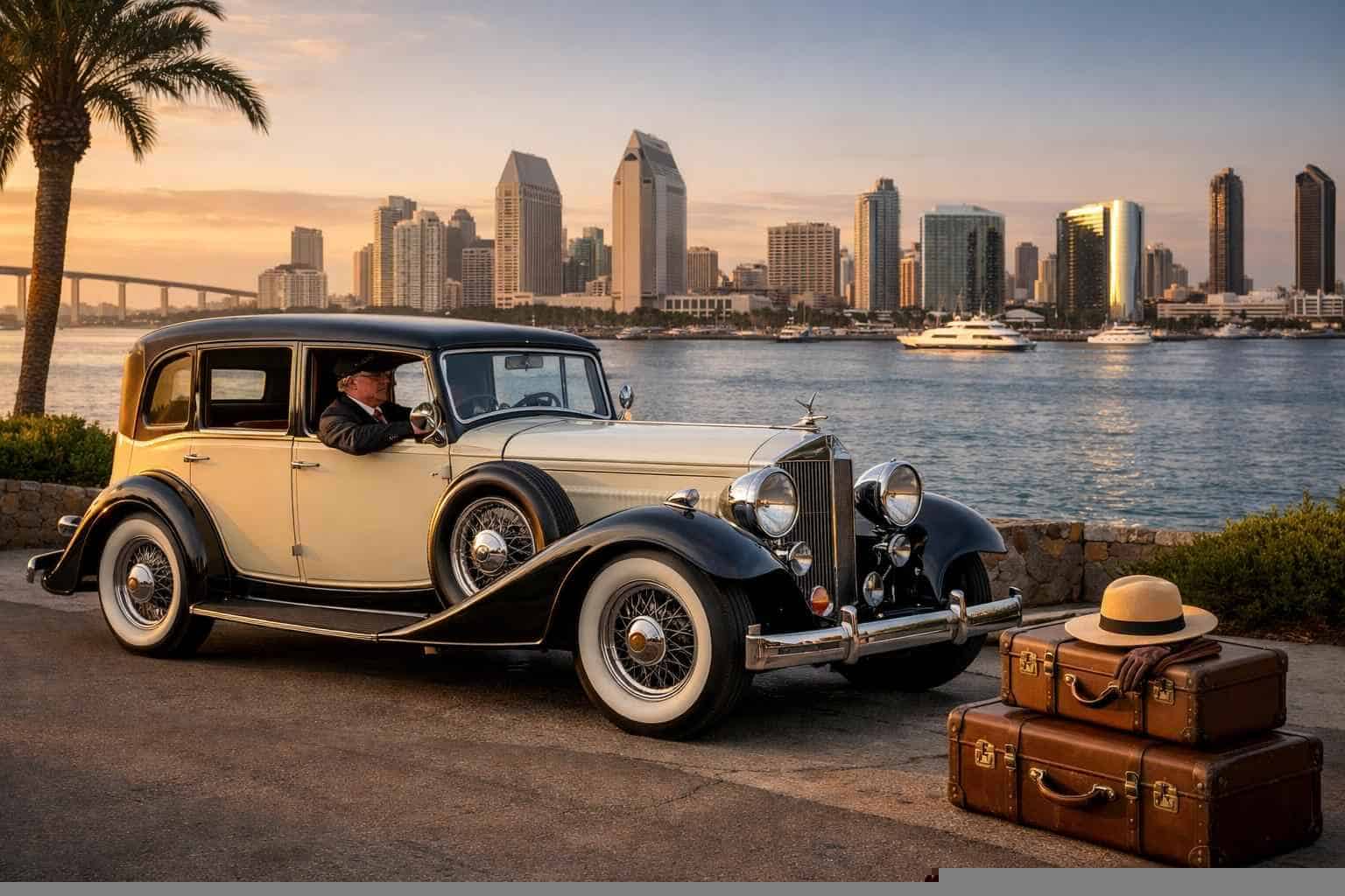 Best Antique Vehicle Rental with Driver in San Diego California