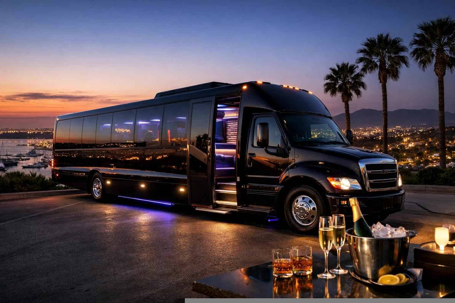 Best Black Party Bus Rental in Chula Vista California