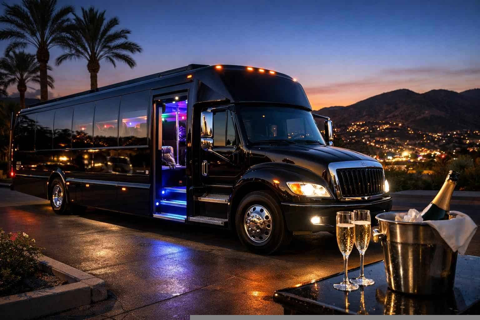 Best Black Party Bus Rental in El Cajon California