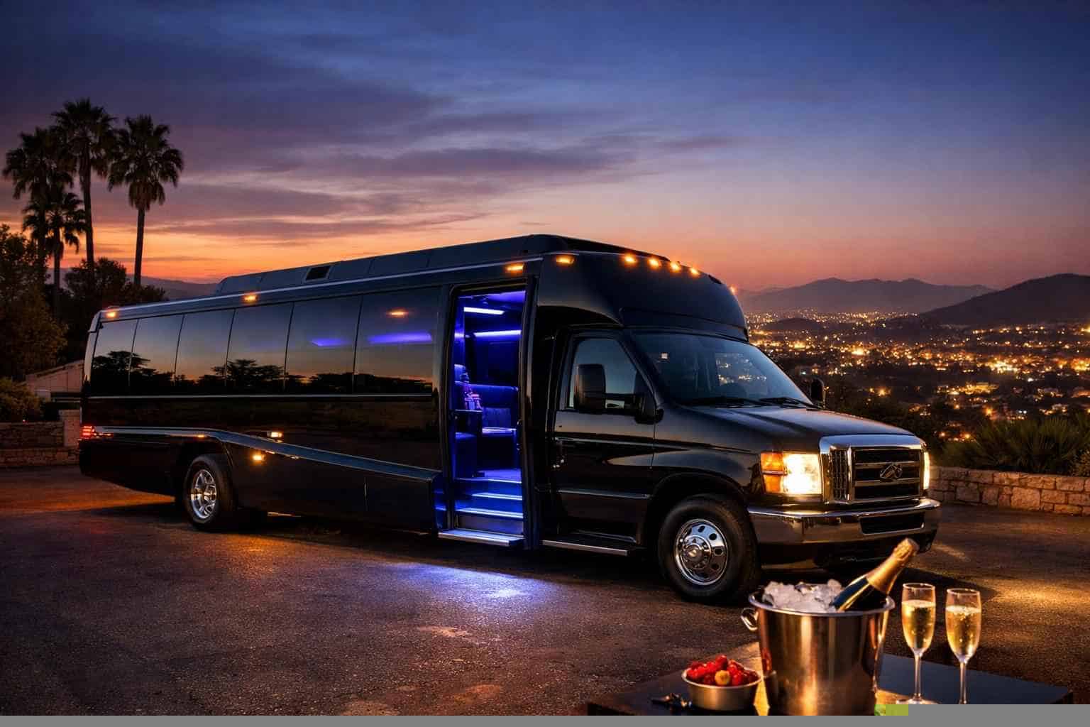 Best Black Party Bus Rental in La Mesa California