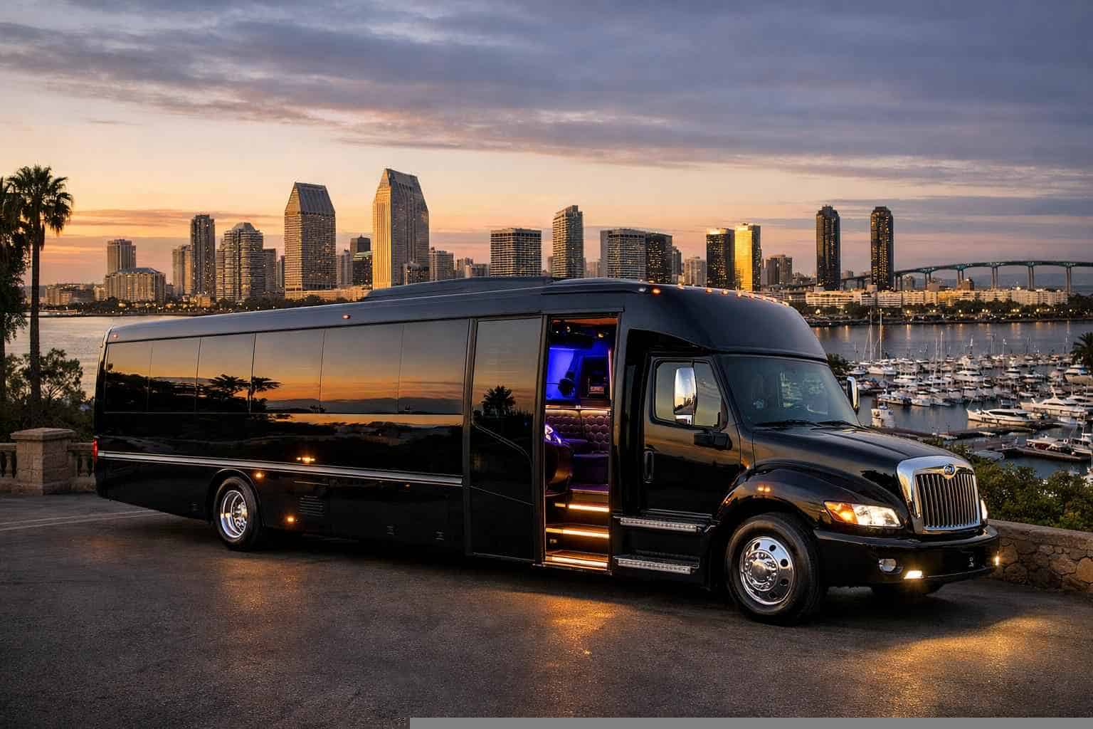 Best Black Party Bus Rental in National City California