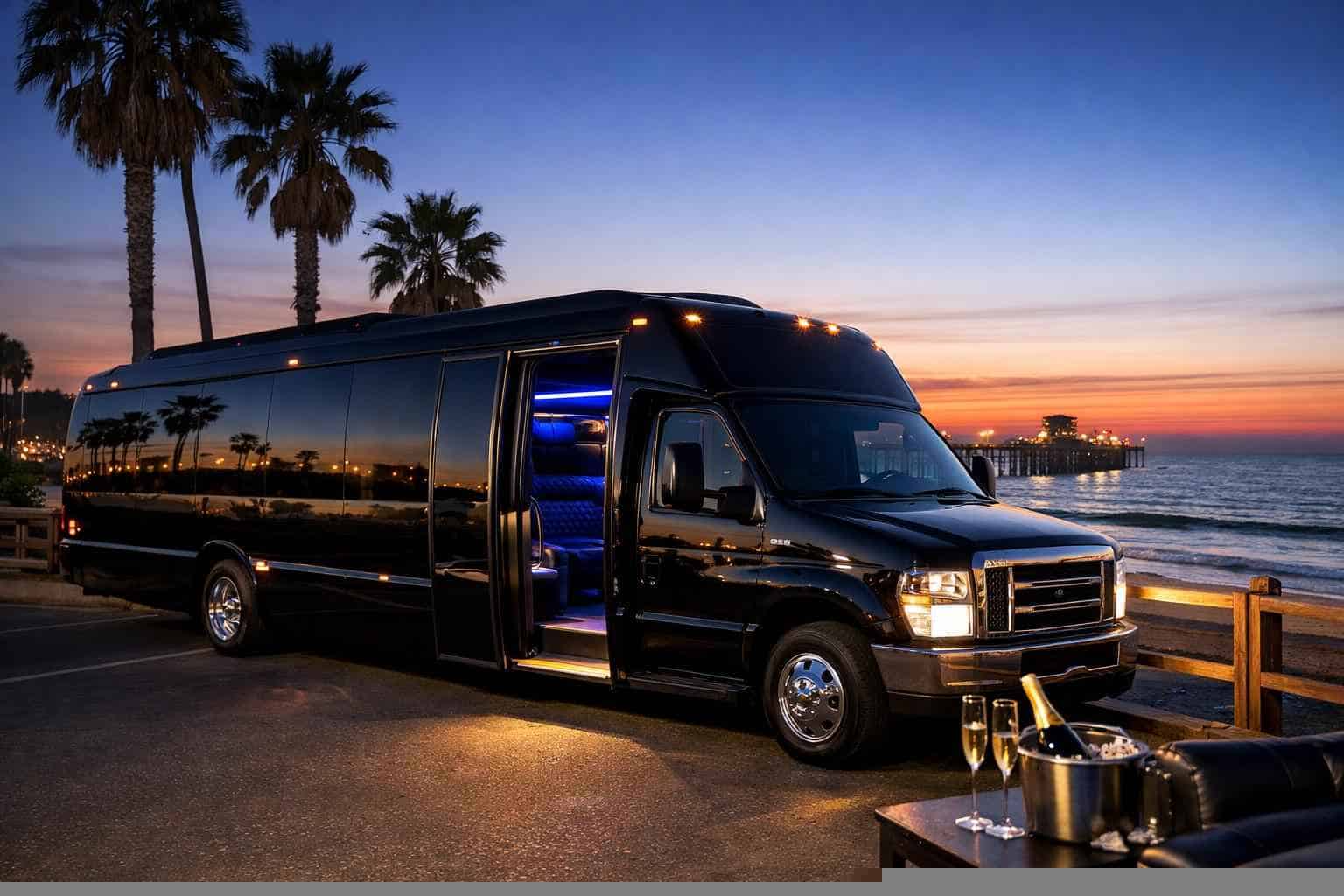 Best Black Party Bus Rental in Oceanside California