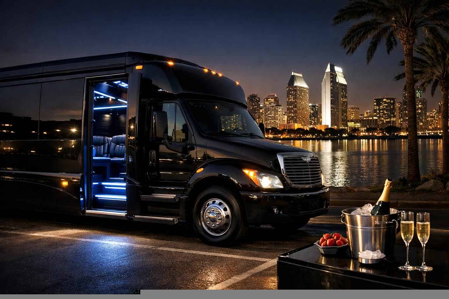 Best Black Party Bus Rental in San Diego California