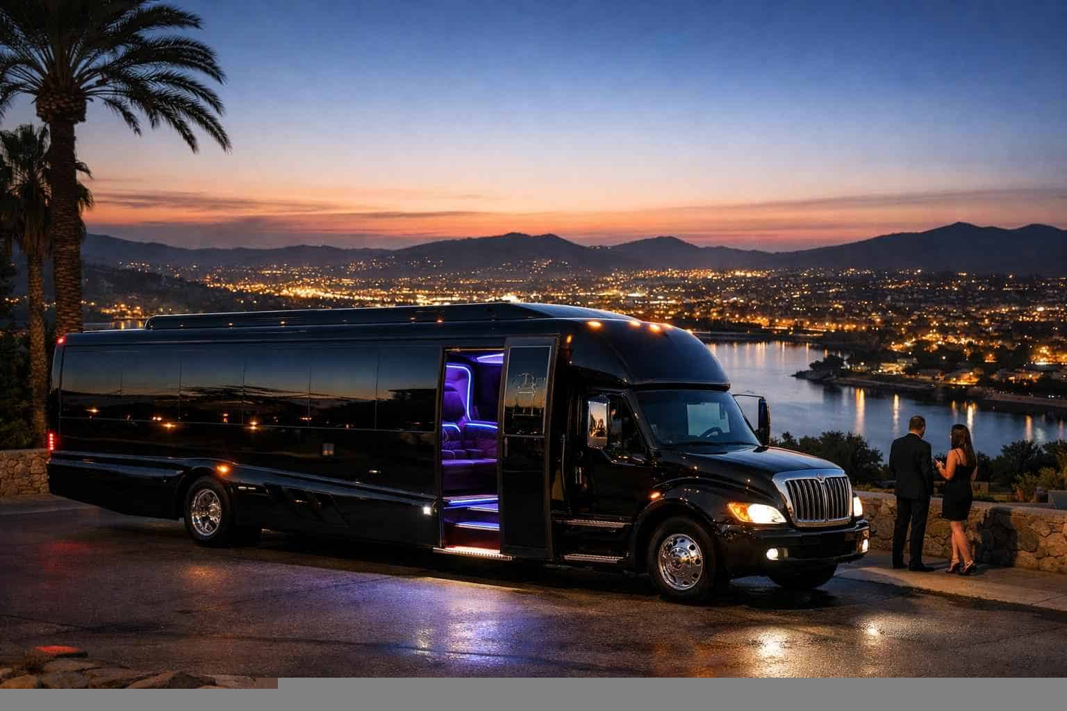Best Black Party Bus Rental in San Marcos California
