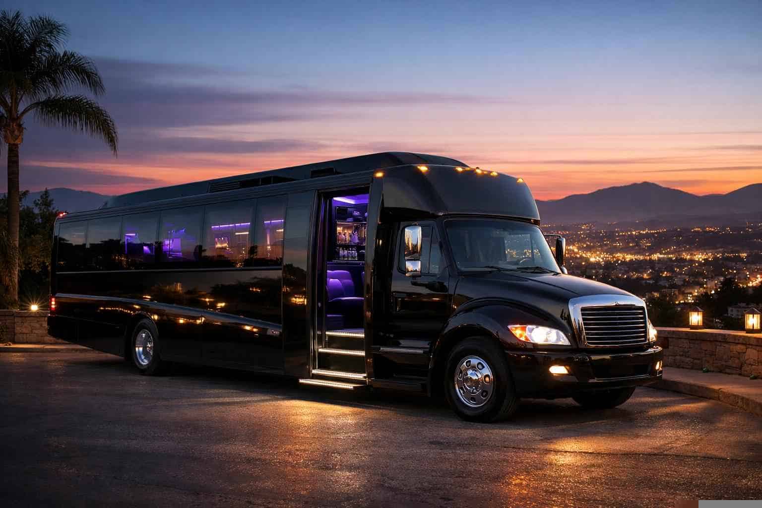 Best Black Party Bus Rental in Vista California