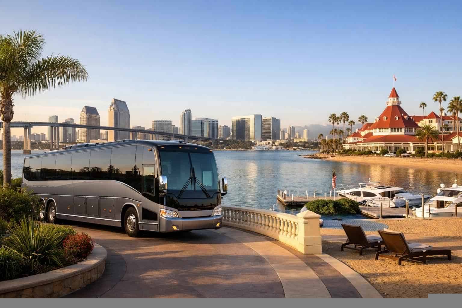 Best Charter Bus Rental in Coronado California