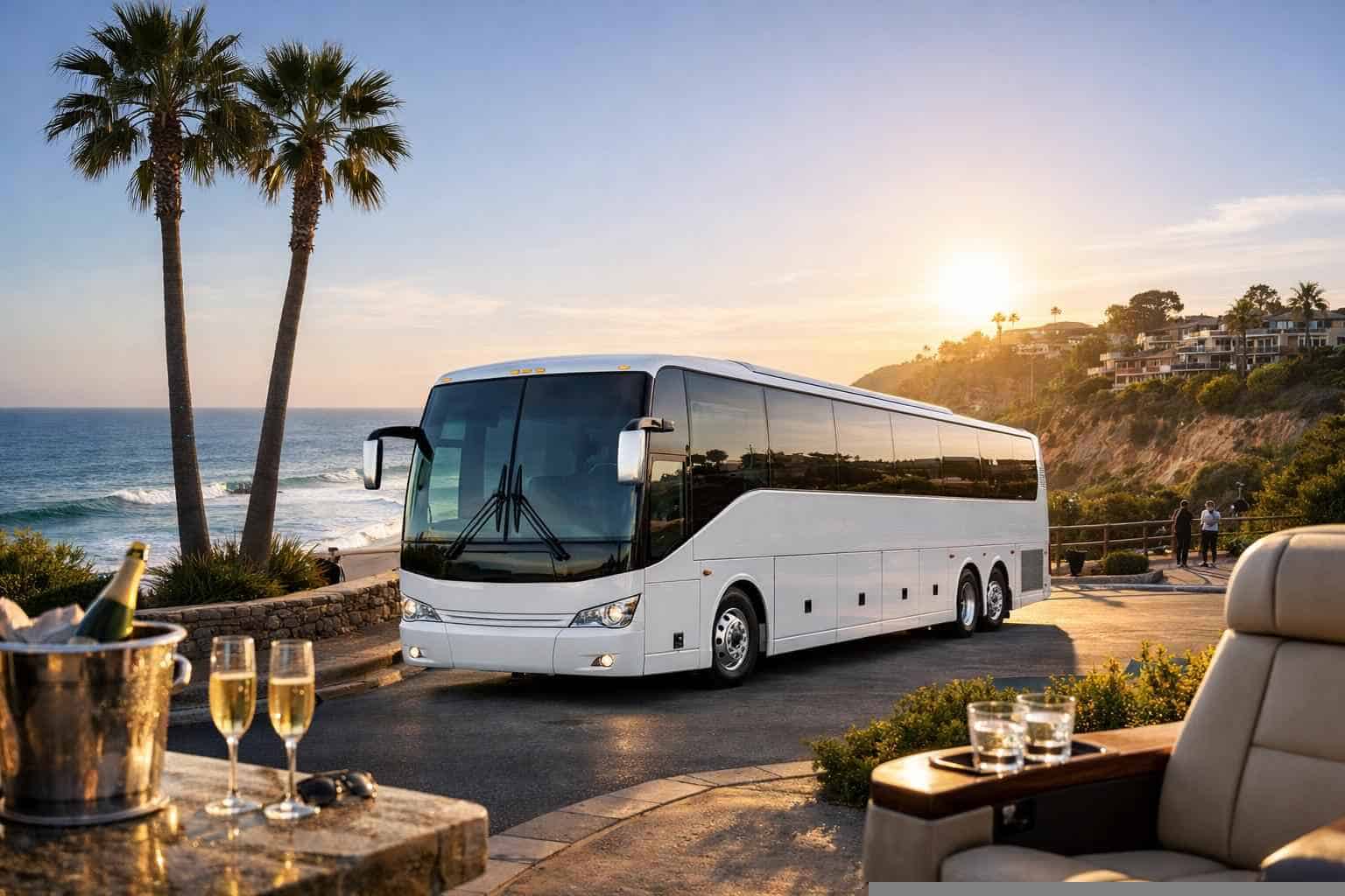 Best Charter Bus Rental in Del Mar California