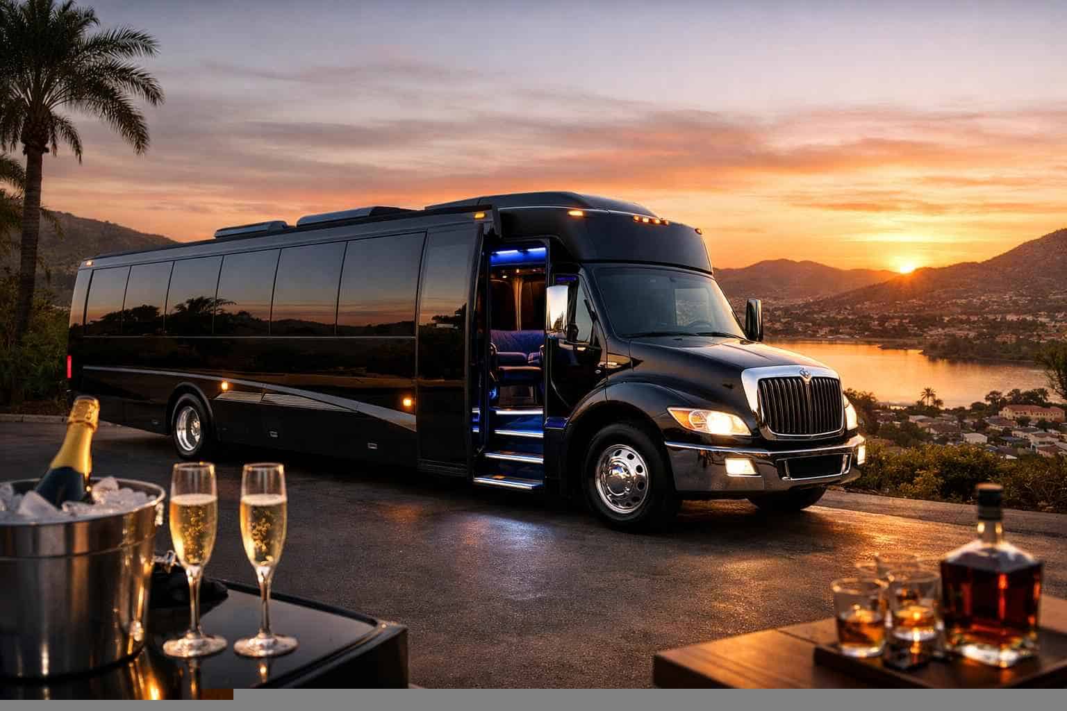 Best Limo Bus Rental in Santee California