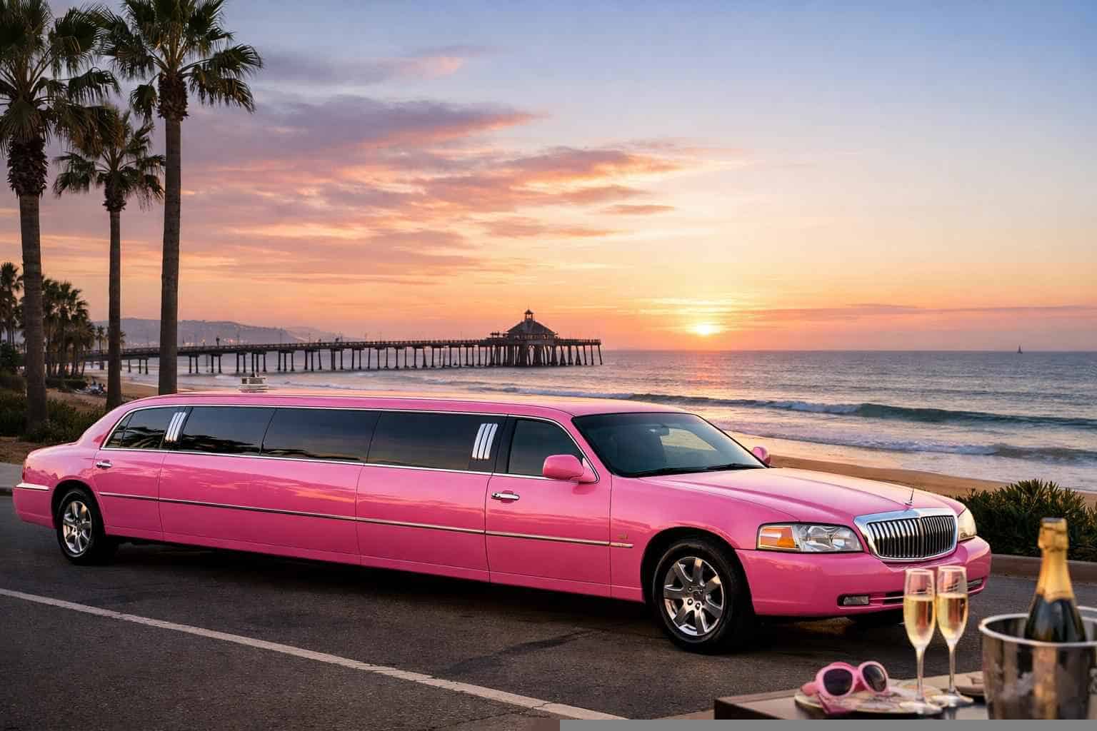 Best Pink Limo Rental in Imperial Beach California