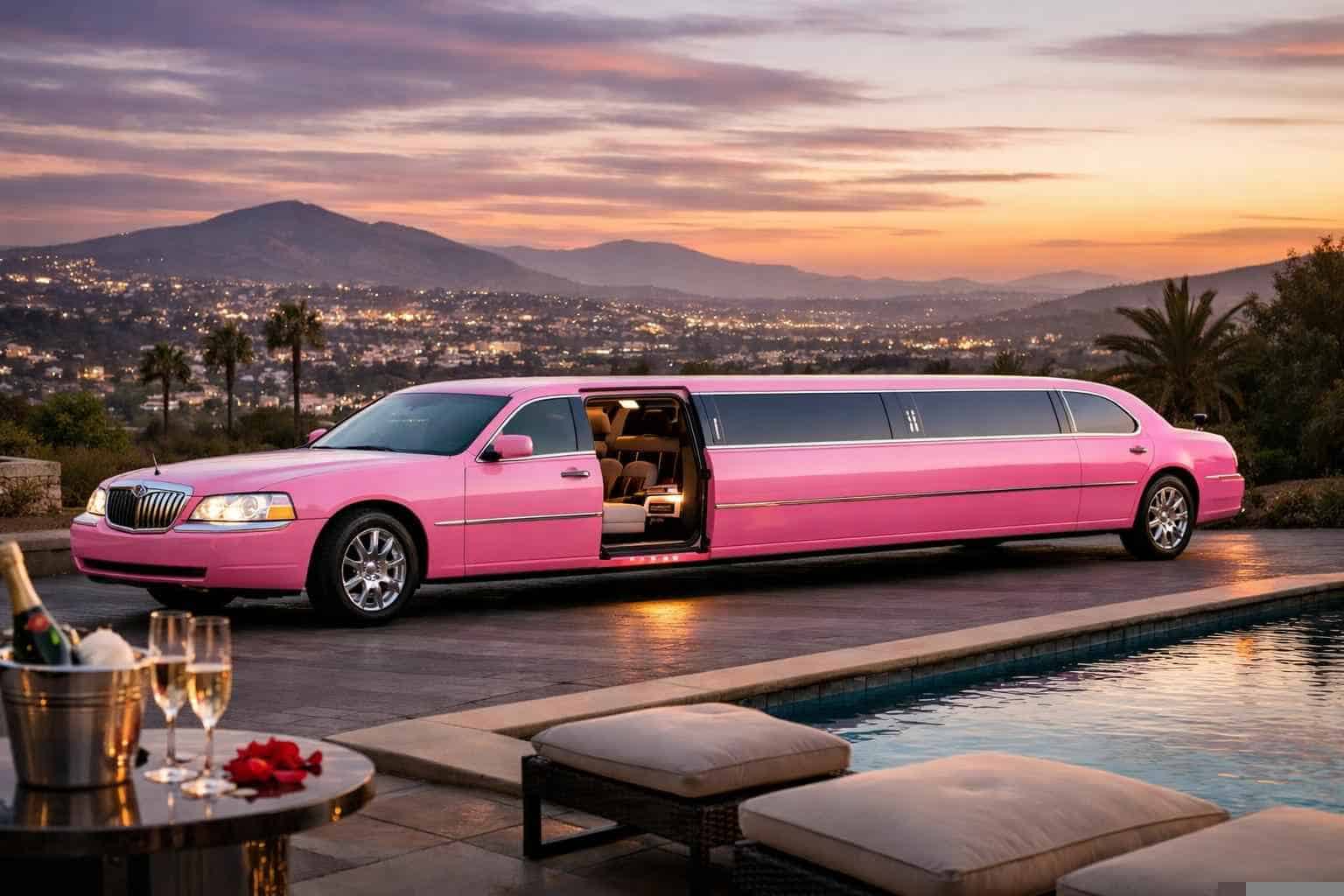 Best Pink Limo Rental in La Mesa California