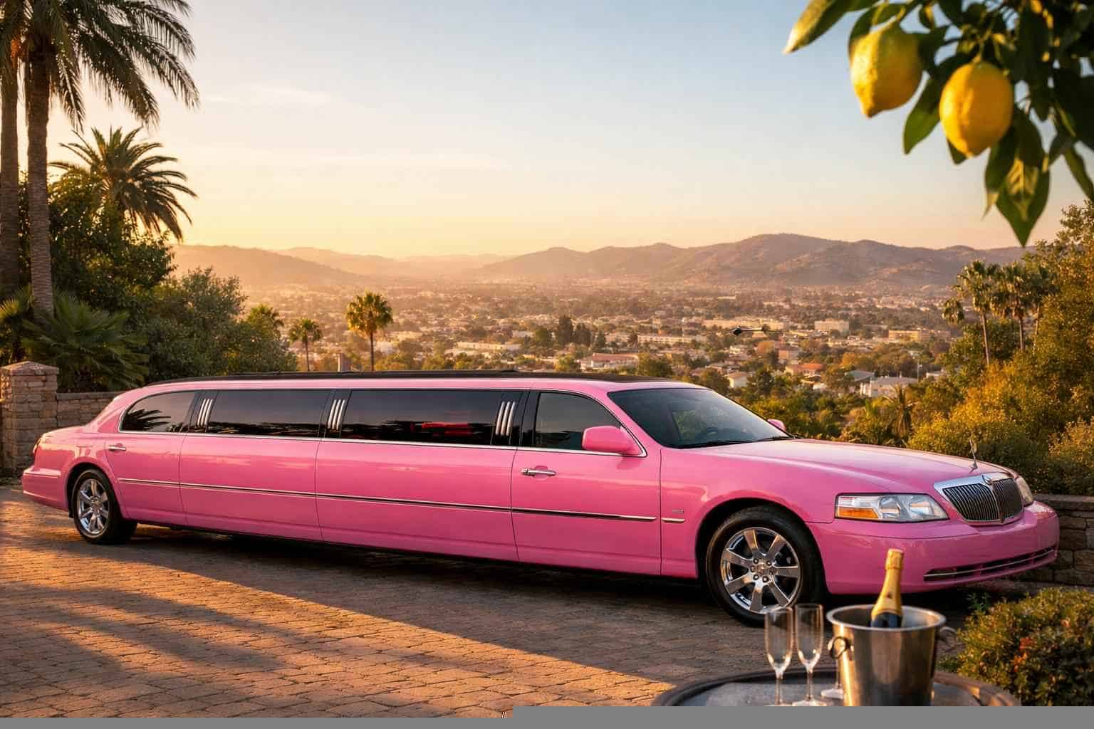Best Pink Limo Rental in Lemon Grove California