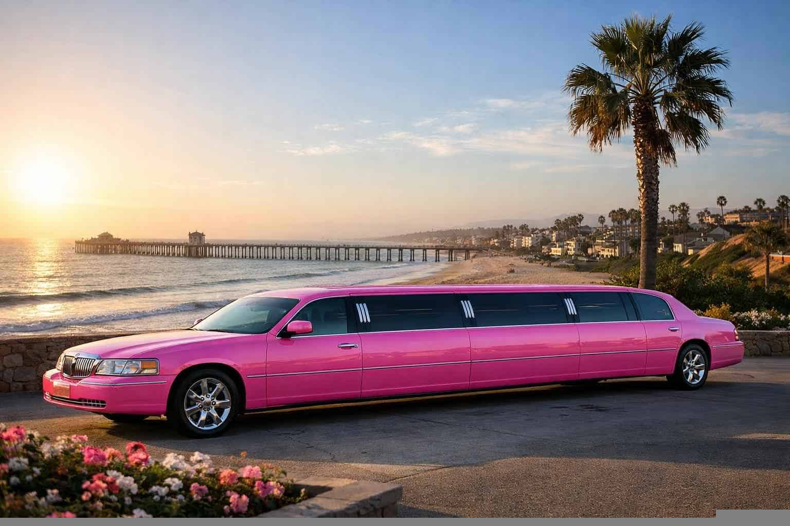 Best Pink Limo Rental in Oceanside California