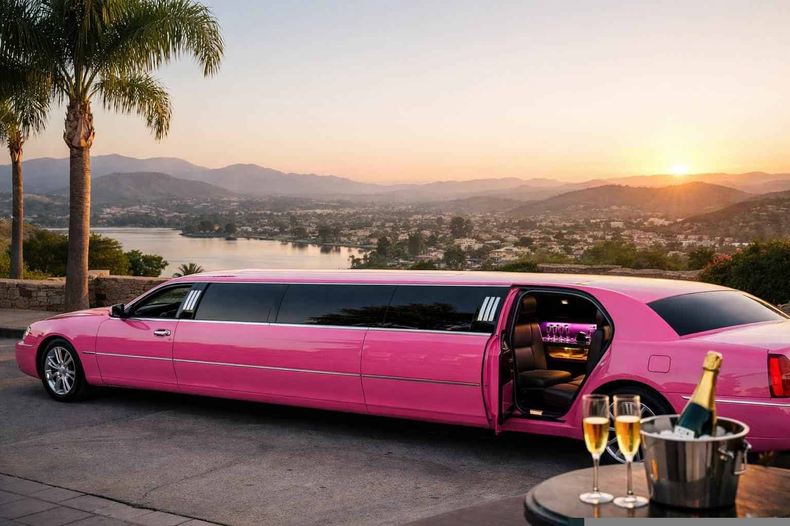 Best Pink Limo Rental in San Marcos California