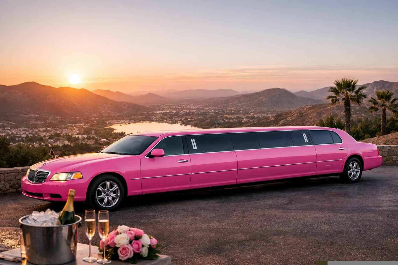 Best Pink Limo Rental in Santee California