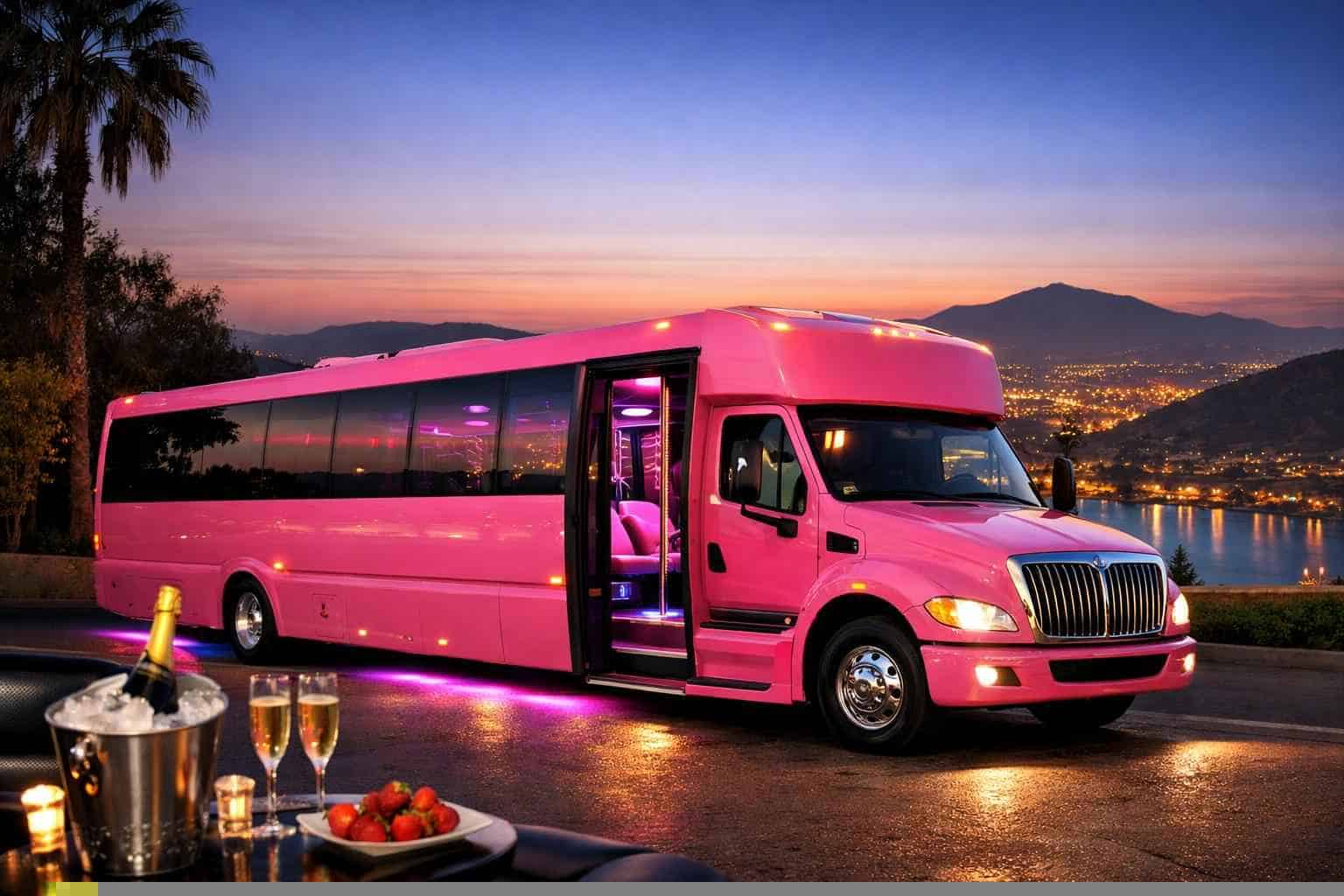 Best Pink Party Bus Rental in San Marcos California