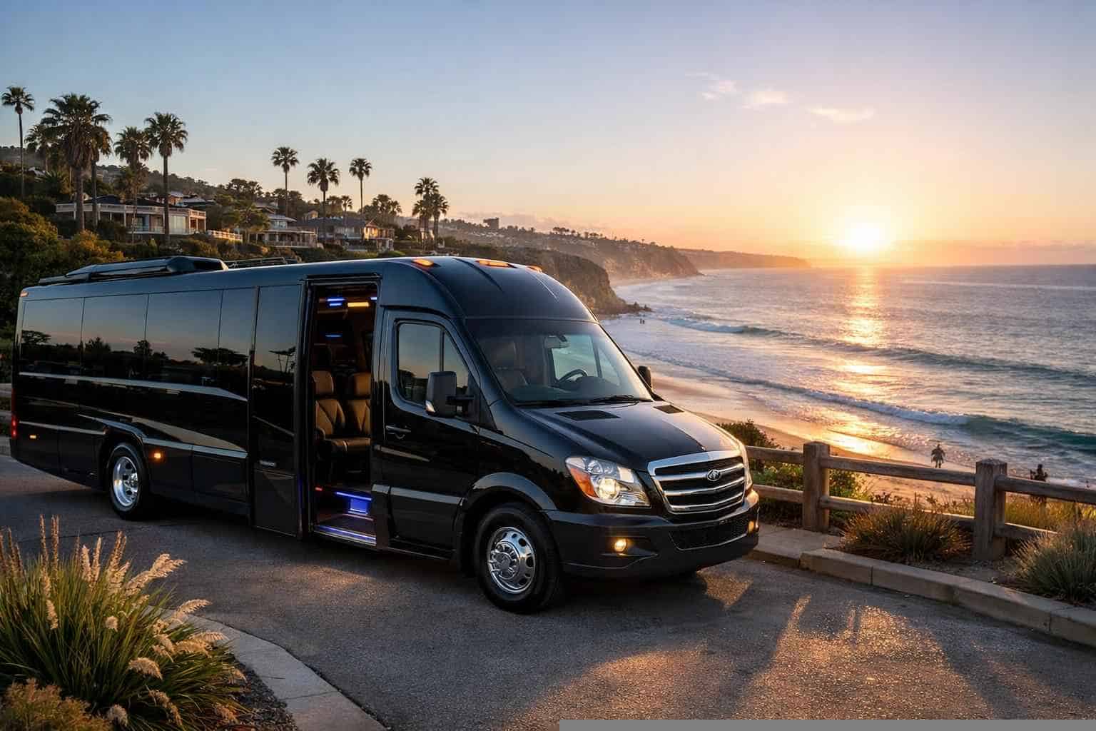 Best Shuttle Bus Rental in Solana Beach California