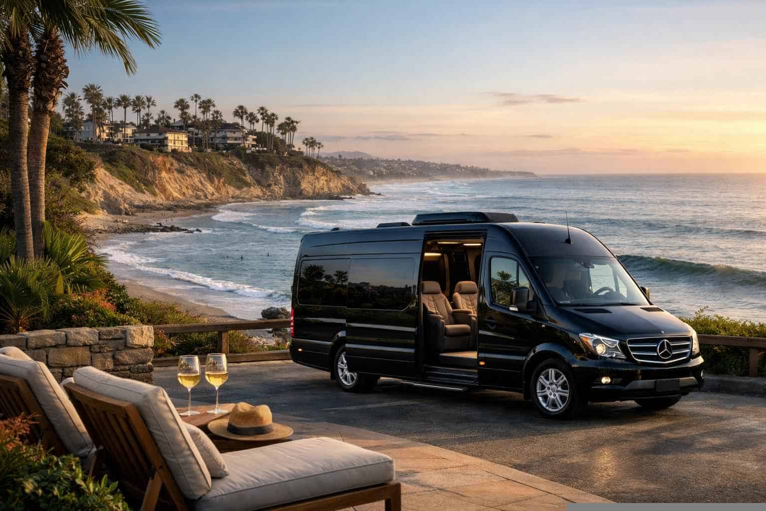 Best Sprinter Van Rental with Driver in Del Mar California