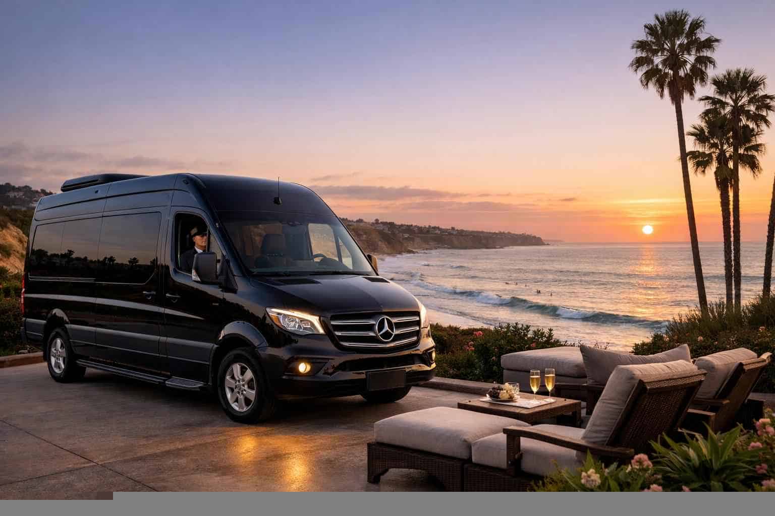 Best Sprinter Van Rental with Driver in Solana Beach California