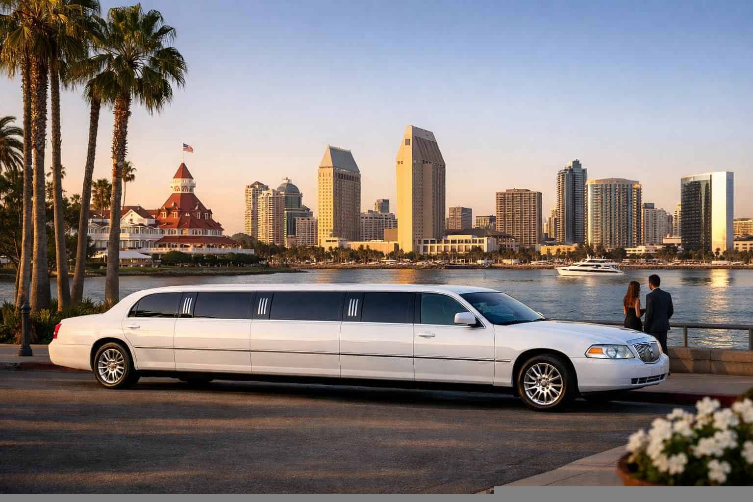 Best White Limo Rental in Coronado California