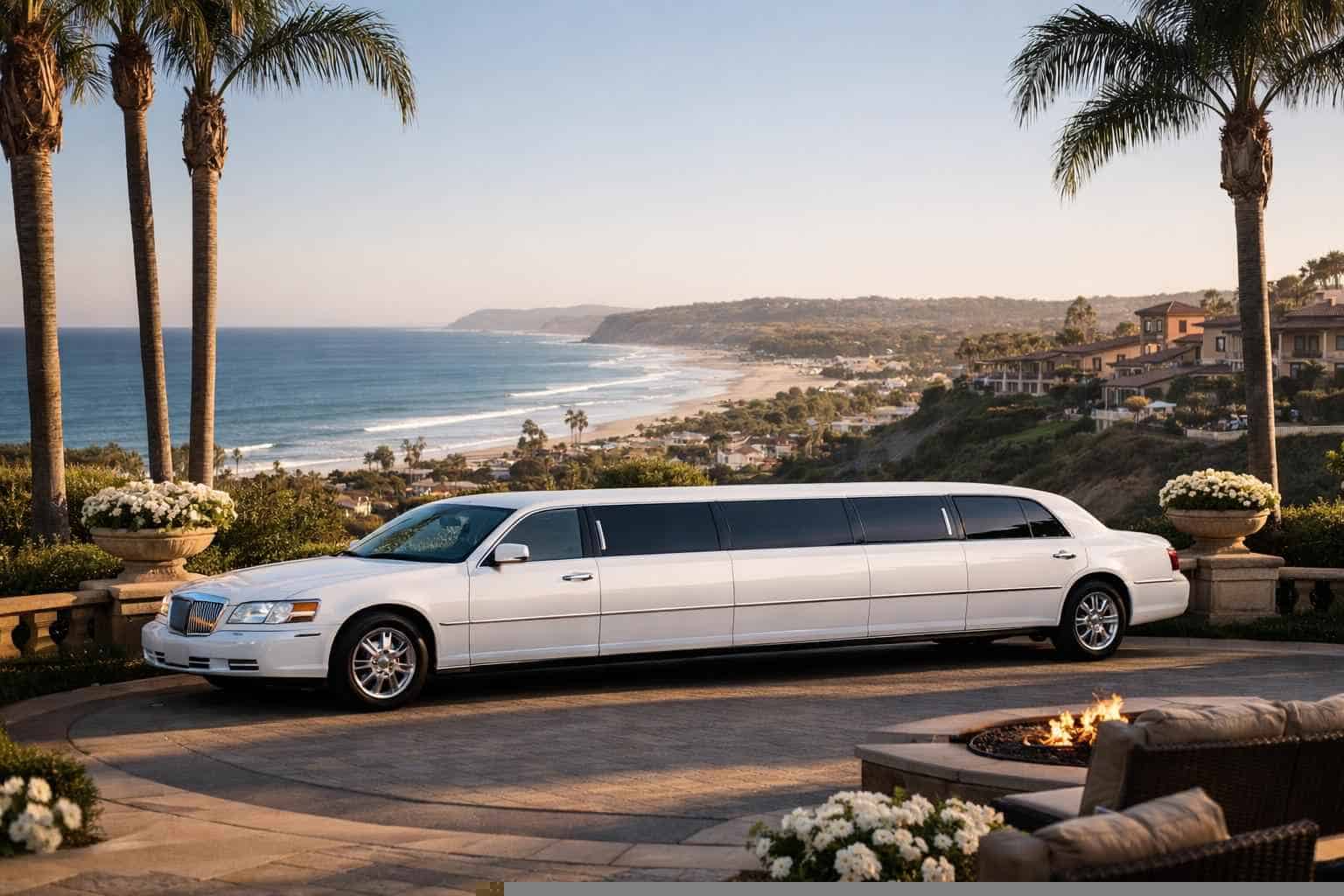 Best White Limo Rental in Del Mar California