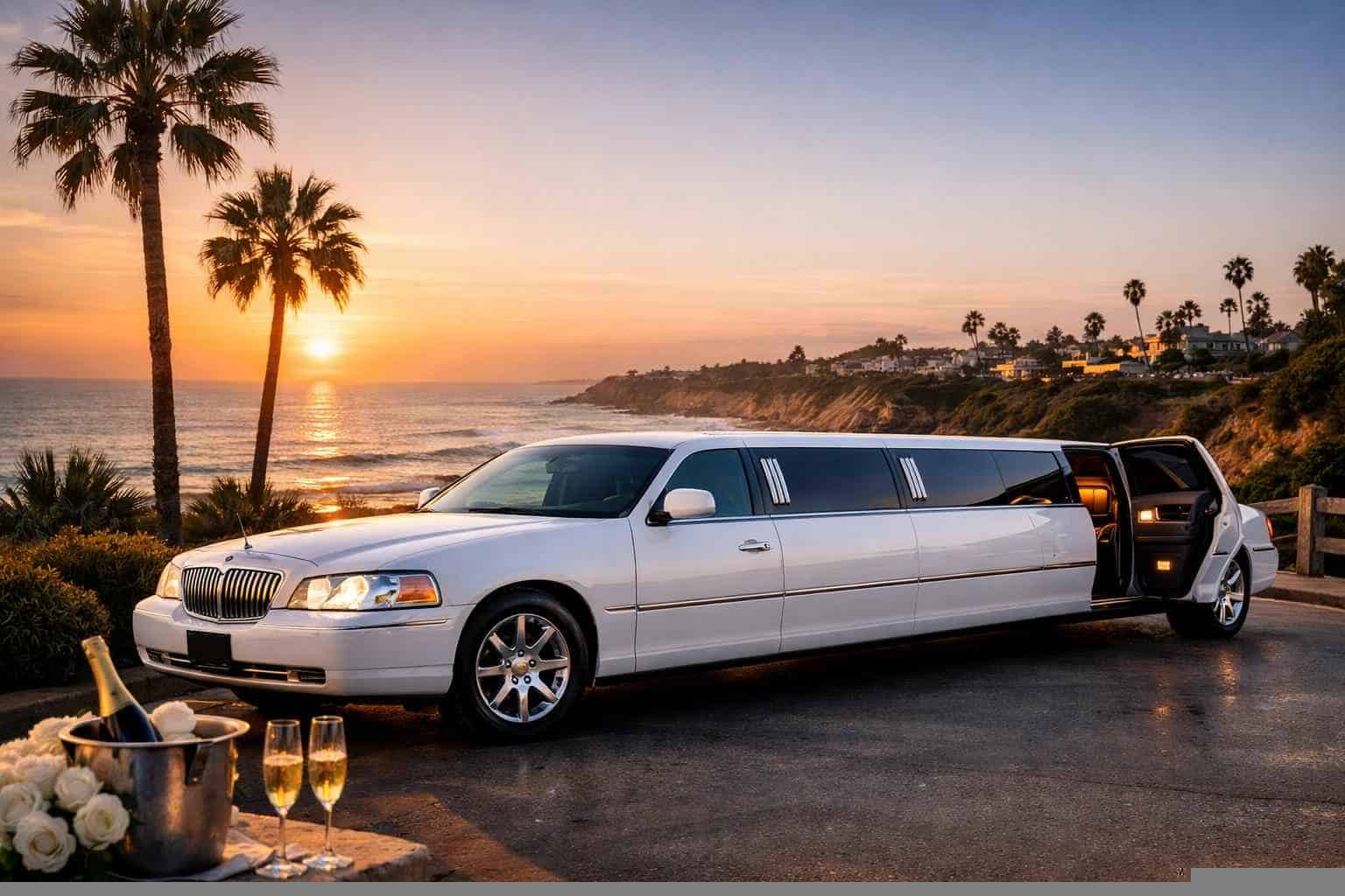 Best White Limo Rental in Encinitas California