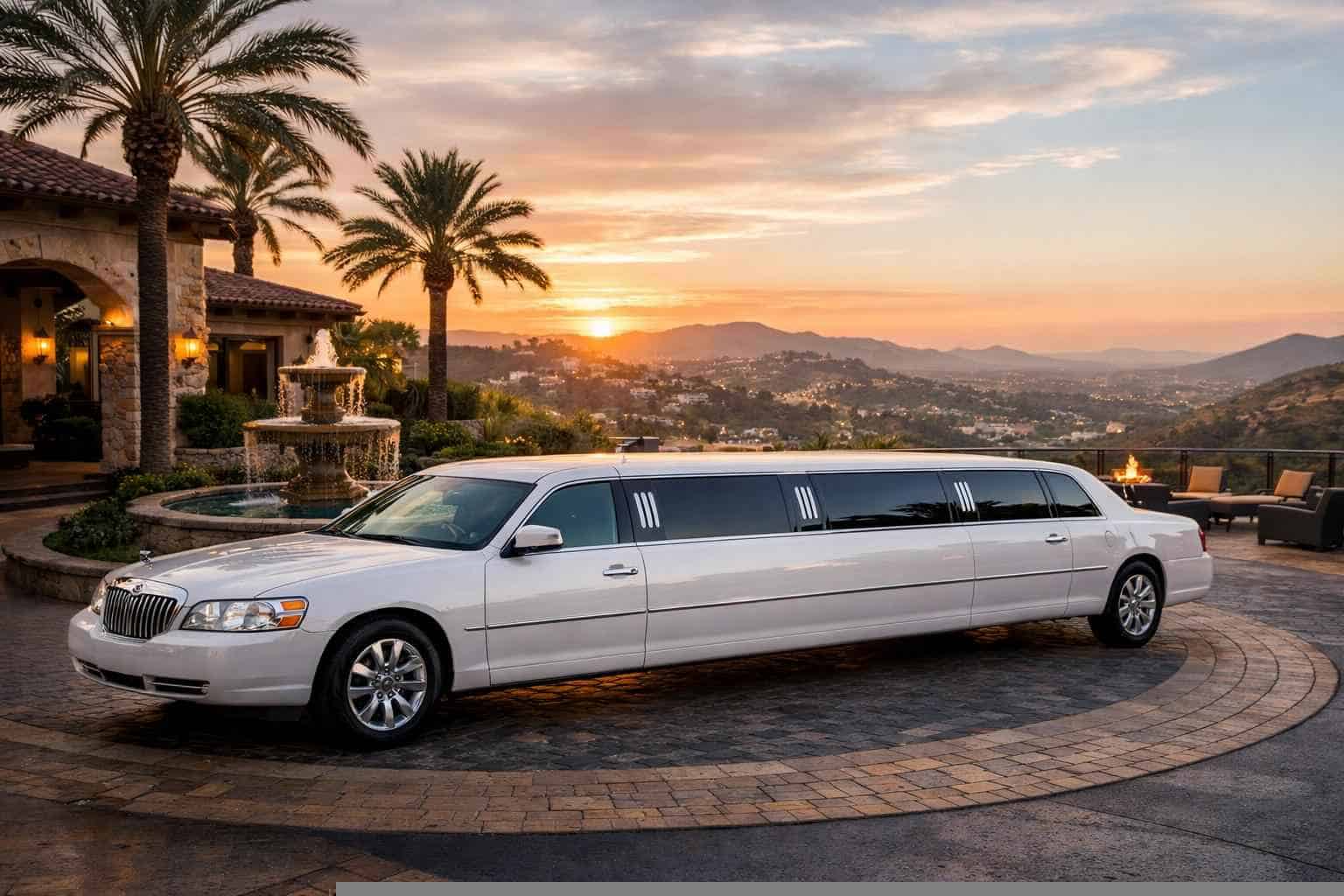 Best White Limo Rental in La Mesa California
