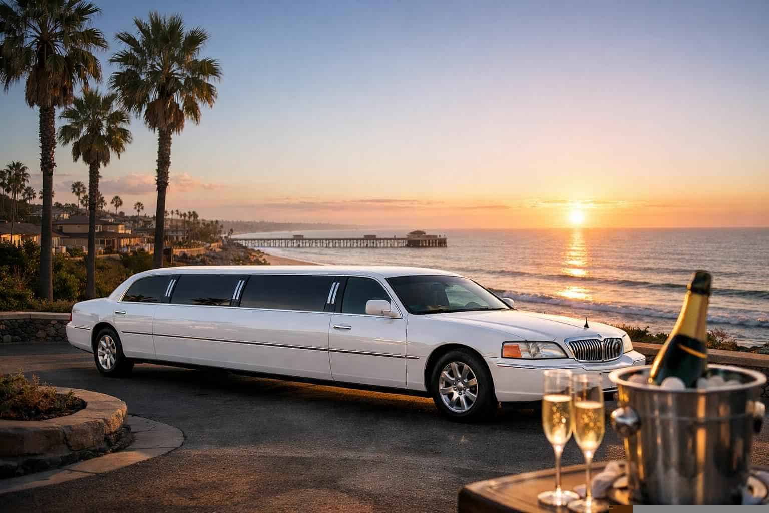 Best White Limo Rental in Oceanside California