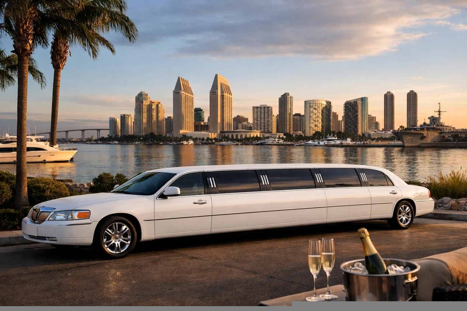 Best White Limo Rental in San Diego California