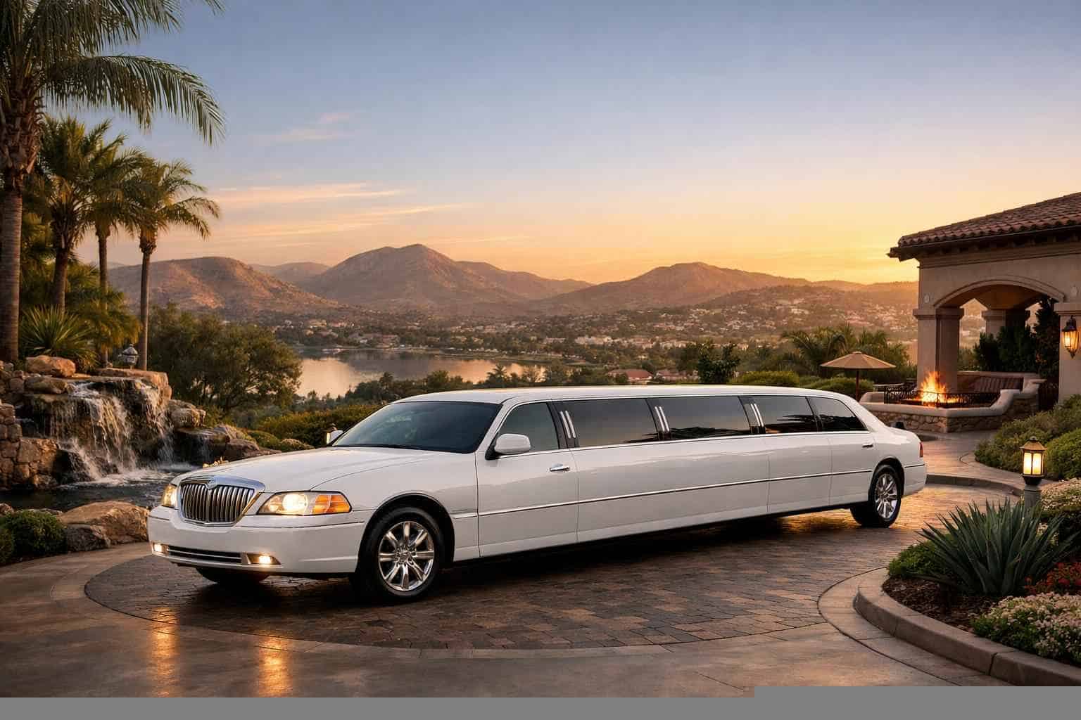 Best White Limo Rental in Santee California