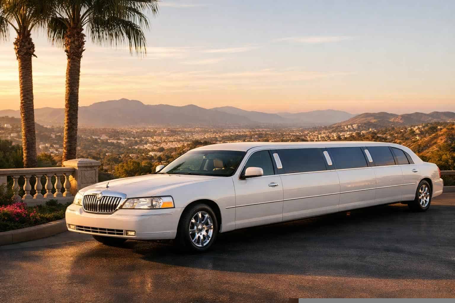 Best White Limo Rental in Vista California