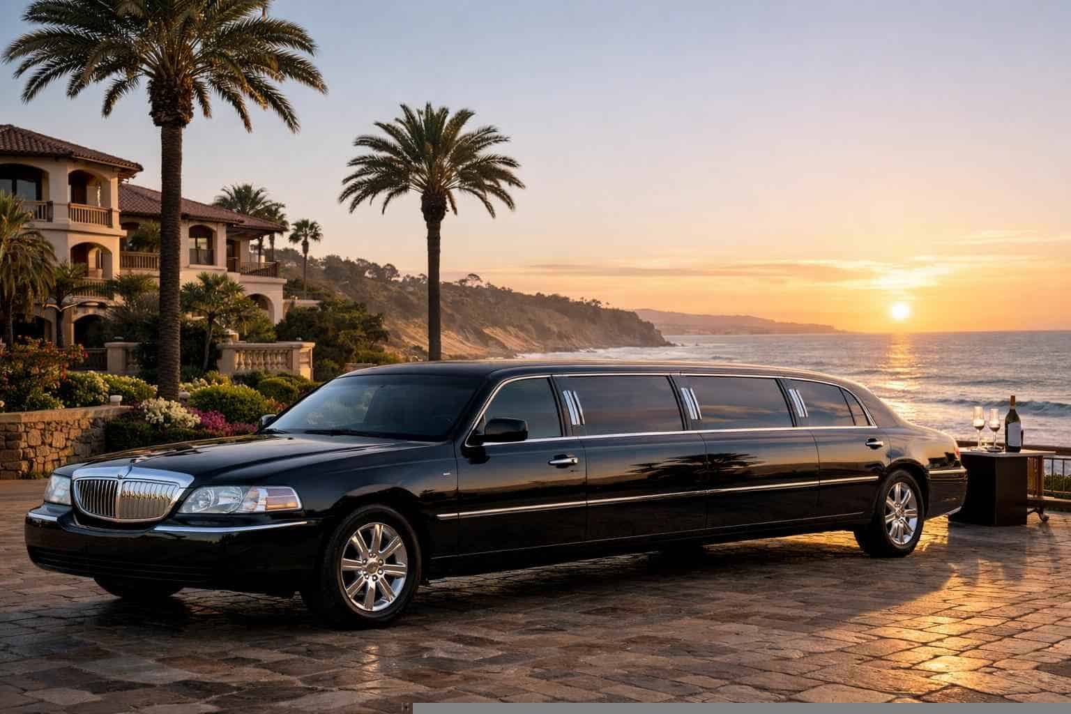 Black Limo Rental Near Me Del Mar CA