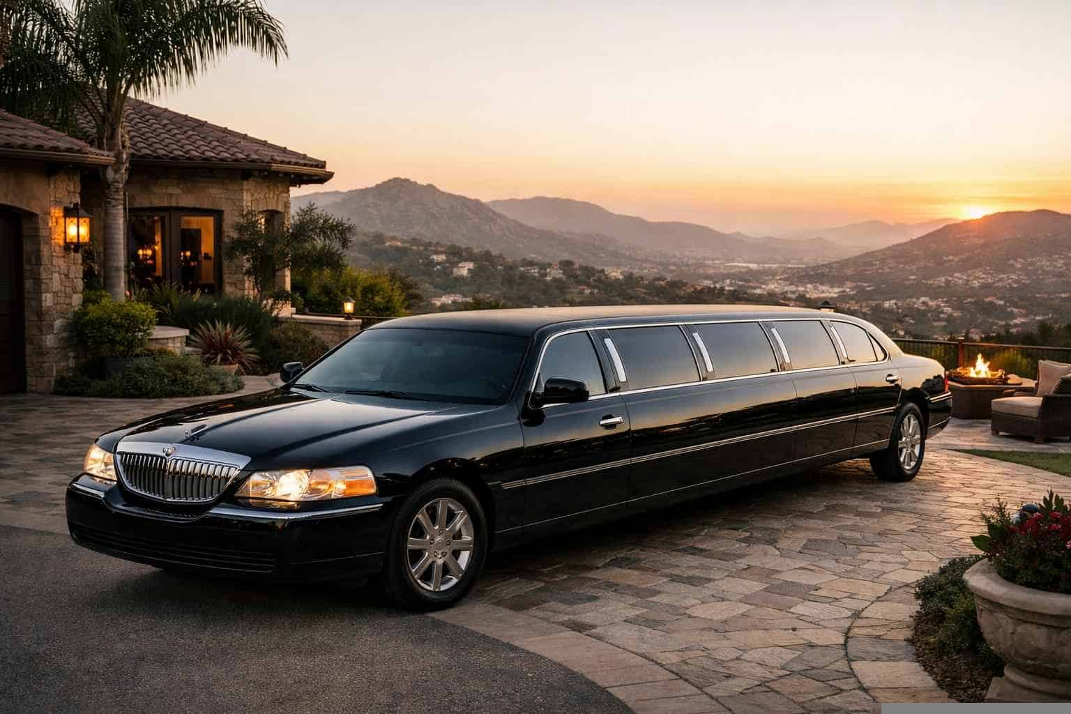 Black Limo Rental Near Me Poway CA