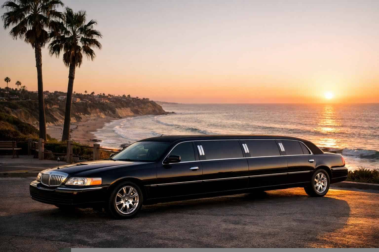 Black Limo Rental Near Me Solana Beach CA