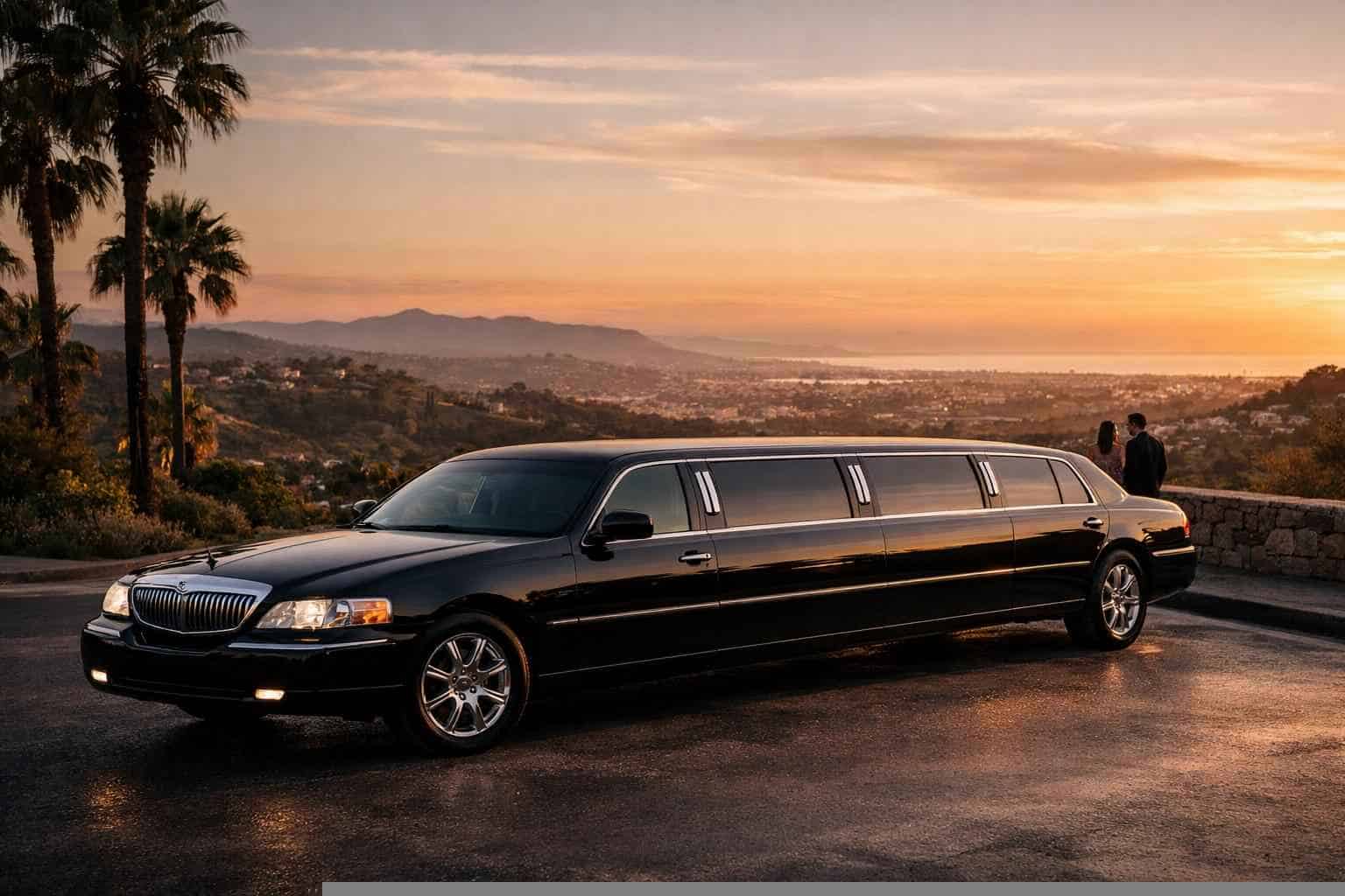 Black Limo Rental Near Me Vista CA