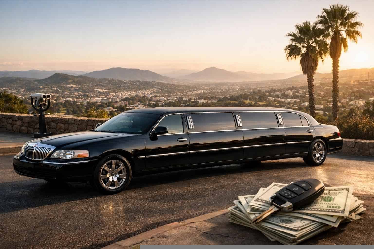 Black Limo Rental Prices in La Mesa CA