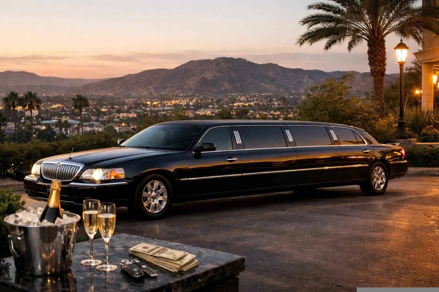 Black Limo Rental Prices in Santee CA