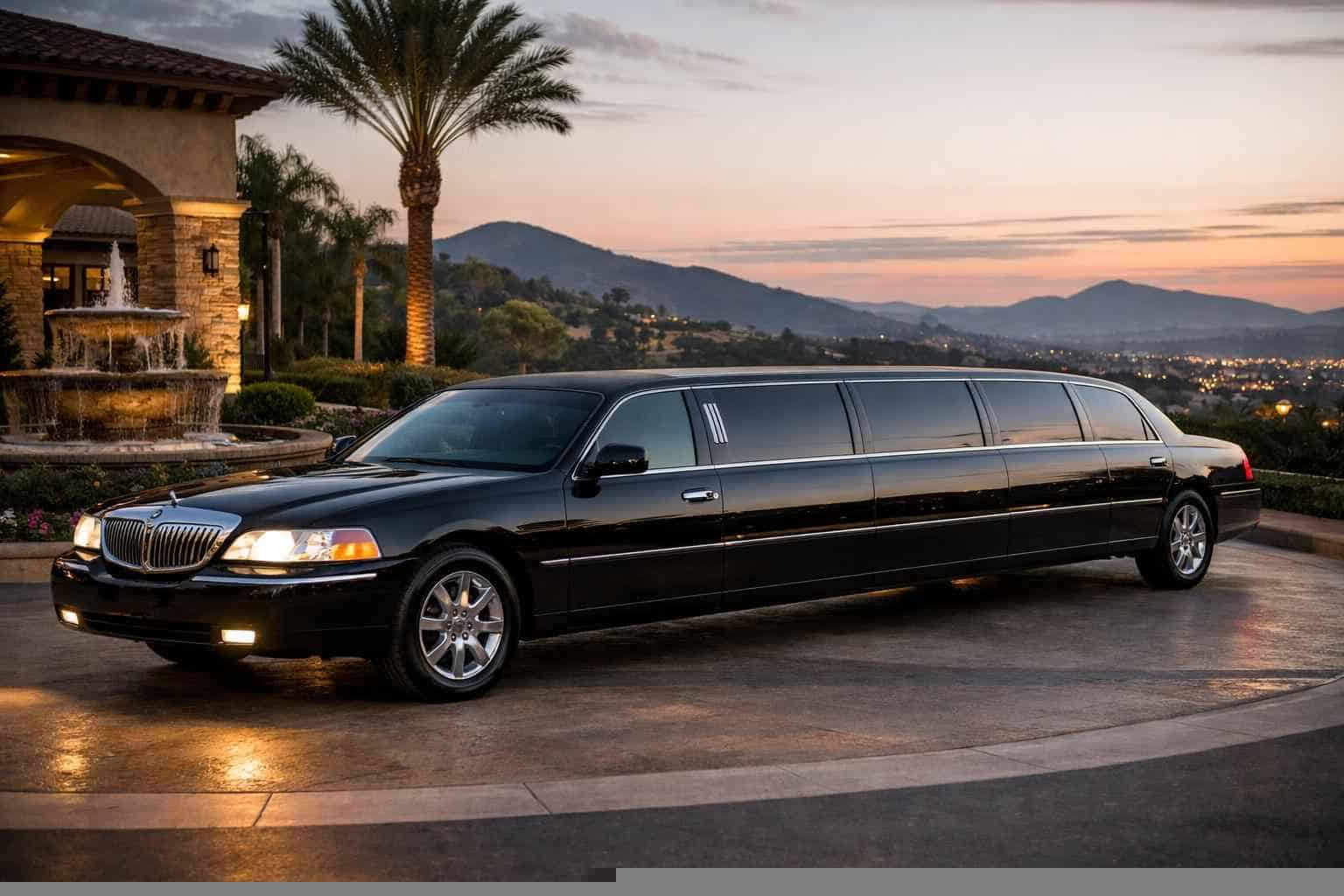 Black Limo Rental Services in Vista