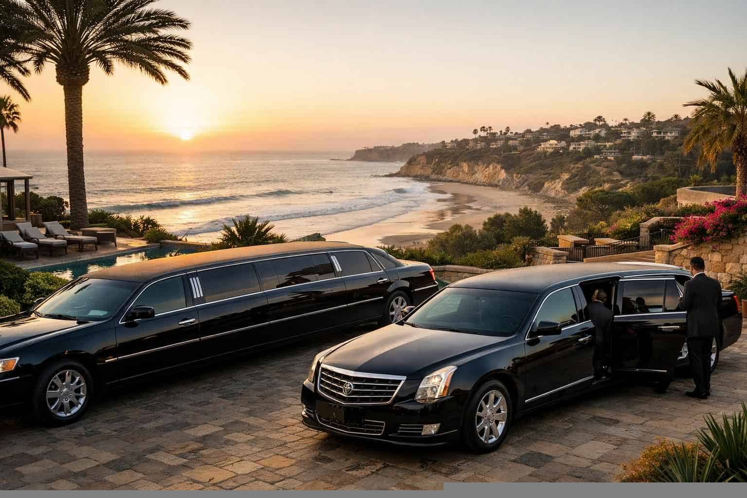Black Limousines in Del Mar California