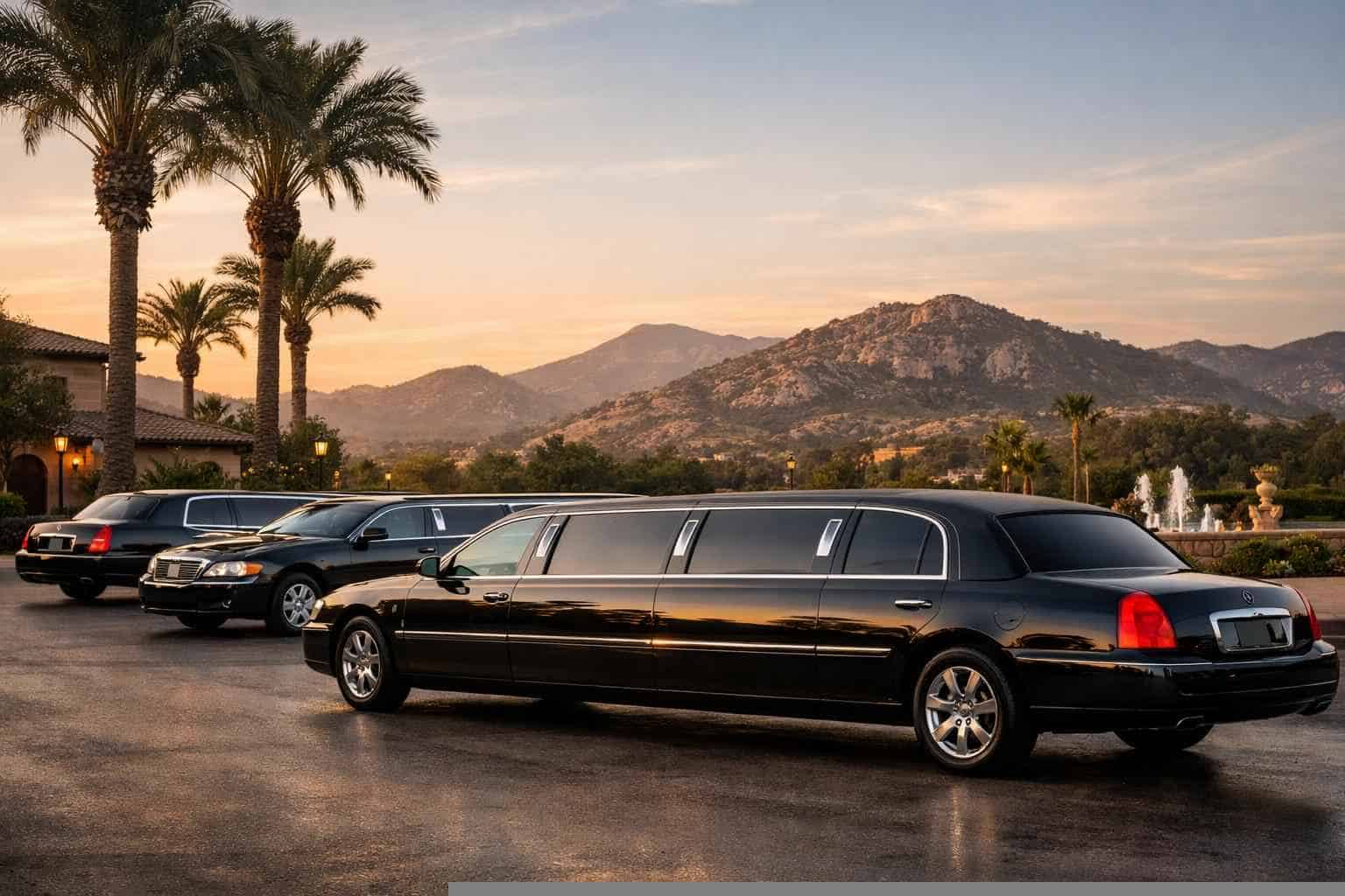 Black Limousines in Escondido California